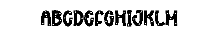 Lovely Teacher Font UPPERCASE
