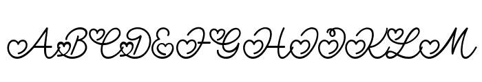 Lovely Valentine Font UPPERCASE
