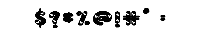 Lovely2 Font OTHER CHARS