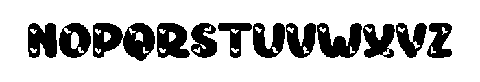 Lovely2 Font LOWERCASE