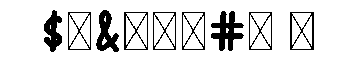 Lovely3 Font OTHER CHARS