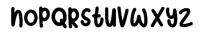 Lovely3 Font LOWERCASE