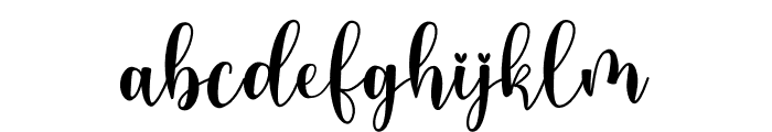 Lovelygirly - Demo Font LOWERCASE