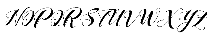Loveya Script Italic Regular Font UPPERCASE