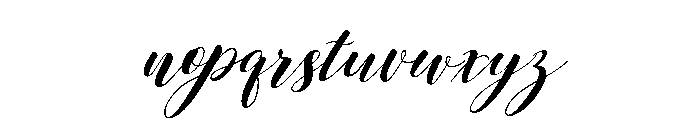 Loveya Script Italic Regular Font LOWERCASE