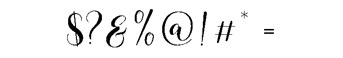 Loveya Script Regular Font OTHER CHARS