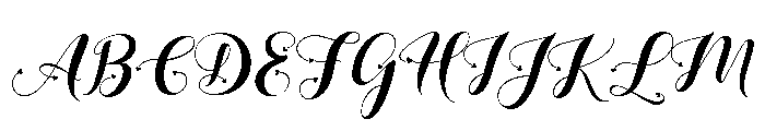 Loveya Script Regular Font UPPERCASE