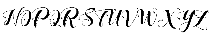 Loveya Script Regular Font UPPERCASE