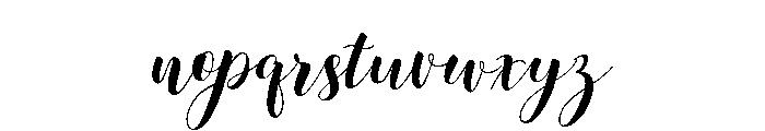 Loveya Script Regular Font LOWERCASE