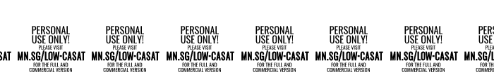 Low Casat Fat PERSONAL USE Font OTHER CHARS