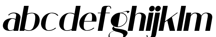 Low Magnetic Demo Italic Font LOWERCASE