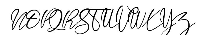 longtail Script Font UPPERCASE