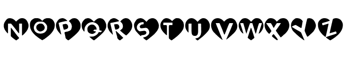 love initials Font UPPERCASE