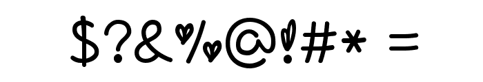 love of love by OUBYC Font OTHER CHARS