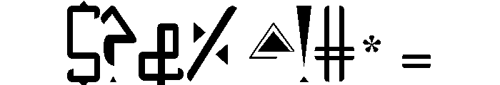 low x -line Font OTHER CHARS