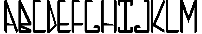low x -line Font UPPERCASE