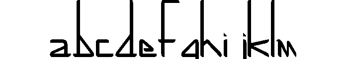 low x -line FONT