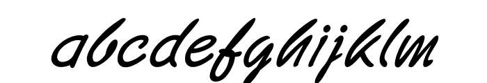 Logia-BoldItalic Font LOWERCASE