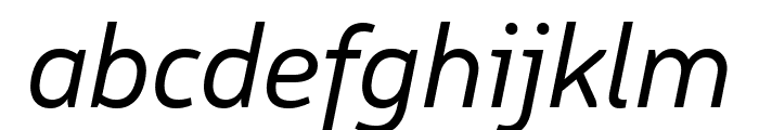Logical Italic Font LOWERCASE