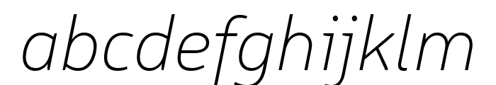 Logical Thin Italic Font LOWERCASE