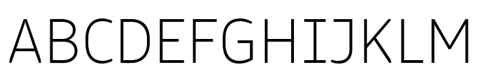 Logical Thin Font UPPERCASE