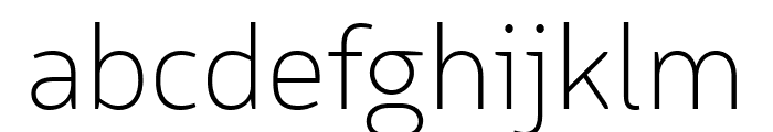 Logical Thin Font LOWERCASE