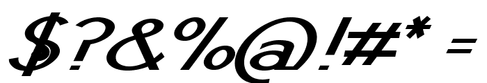 Loodie-BoldItalic Font OTHER CHARS