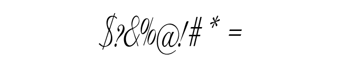 Loopi-CondensedItalic Font OTHER CHARS