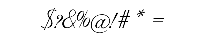 Loopi-Italic Font OTHER CHARS