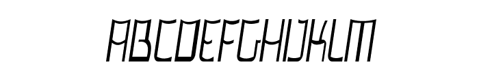 Lorgun-CondensedItalic Font UPPERCASE