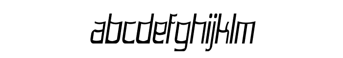 Lorgun-CondensedItalic Font LOWERCASE