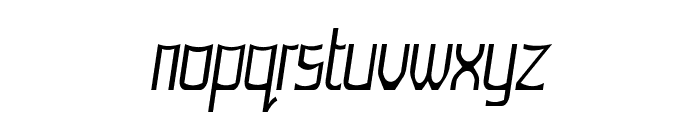 Lorgun-CondensedItalic Font LOWERCASE