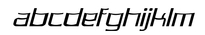 Lorgun-ExpandedItalic Font LOWERCASE