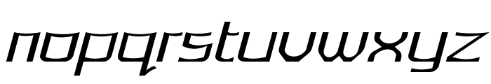 Lorgun-ExpandedItalic Font LOWERCASE