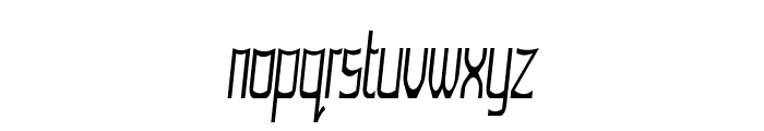 Lorgun-ExtracondensedItalic Font LOWERCASE