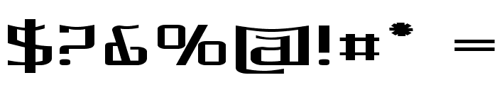 Lorgun-ExtraexpandedBold Font OTHER CHARS