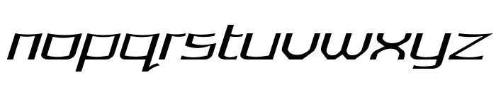 Lorgun-ExtraexpandedItalic Font LOWERCASE