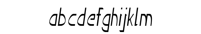 Lorian-CondensedItalic Font LOWERCASE