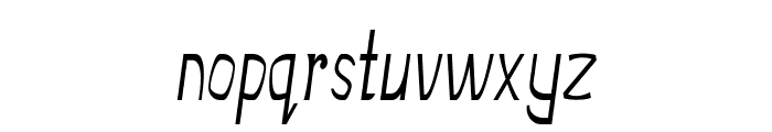 Lorian-CondensedItalic Font LOWERCASE