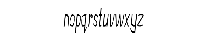 Lorian-ExtracondensedItalic Font LOWERCASE