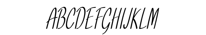 Louda-ExtracondensedItalic Font UPPERCASE