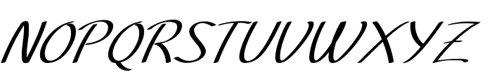 Louda-Italic Font UPPERCASE