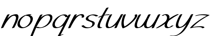 Louda-Italic Font LOWERCASE