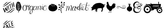 Local Market Extras Font LOWERCASE