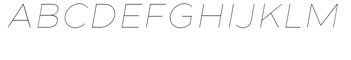 Loew Thin Italic Font UPPERCASE
