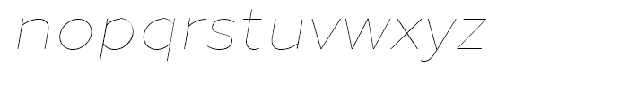 Loew Thin Italic Font LOWERCASE