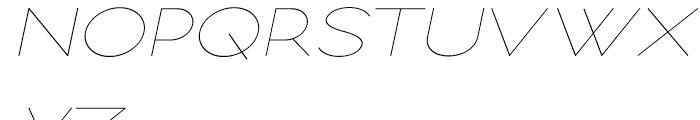 Logo Sans Light Italic Font UPPERCASE