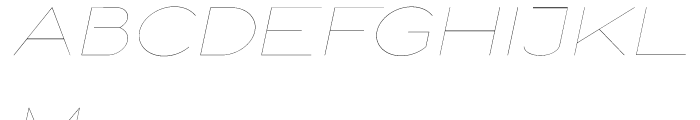 Logo Sans Thin Italic Font UPPERCASE
