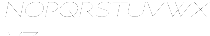 Logo Sans Thin Italic Font UPPERCASE