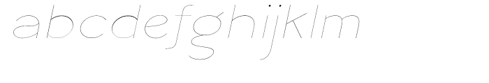 Logo Sans Thin Italic Font LOWERCASE